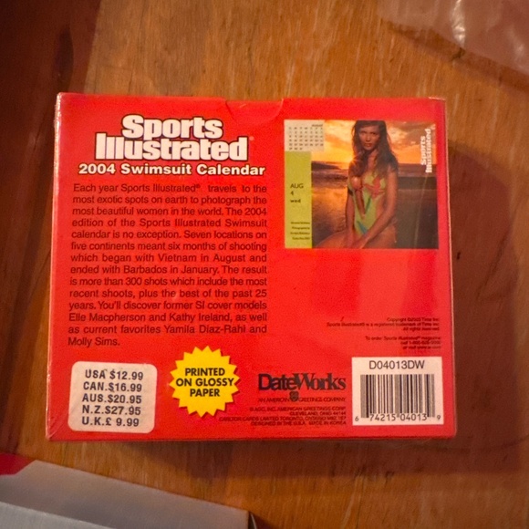 Vintage Sports Illustrated 2004 Swimsuit Calendar New Factory Sealed - Picture 3 of 8